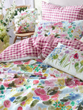 Bluebellgray Cerise Pink Flora duvet cover and pillowcase set - British product