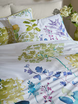 Next Bluebellgray Leaf Green Botanical 250 Thread Count Duvet Cover and Pillowcase Set- Buy online at McGrocer