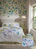 Bluebellgray Leaf Green Botanical duvet cover and pillowcase set - British product