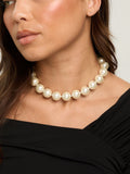 Jon Richard gold plated pearl statement necklace 457mm, UK version