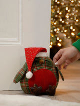 Next Festive Red Green 26cm Tartan Robin Door Stop Christmas Decoration- Buy online at McGrocer