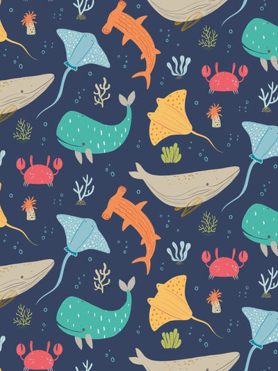 Next Hoopla Walls INKY MIX Ocean Adventure A4 Wallpaper Sample- Buy online at McGrocer