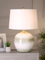Next Searchlight Green Soraya Table Lamp- Buy online at McGrocer