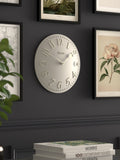 Jones Clocks Overcoat Grey Betty Convex Wall Clock 30cm