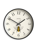 Jones Clocks Black Bee Wall Clock 30cm, UK version