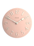 Jones Clocks Rose Pink Betty Convex Wall Clock 30cm