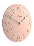 Jones Clocks Rose Pink Betty Convex Wall Clock 30cm
