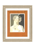 Brookpace Lascelles framed wall art Vogue April 1926 abstract fashion 40x50cm, imported from the UK