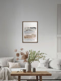 Brookpace August II wall art in walnut frame 50x70cm - British product