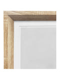 Brookpace Lascelles Sunset Abstract Scandi Wall Art in natural wood frame 40 x 50cm - British product