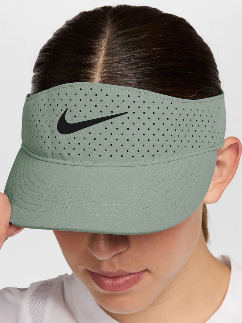 Nike green Dri-FIT ADV tennis visor hat, UK version