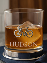 Next Loveabode Natural Personalised Metal Bike Whisky Glass- Buy online at McGrocer
