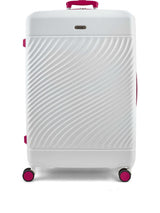 Next Rock Love Island White Cream Large Suitcase- Buy online at McGrocer
