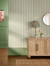 Next Painterly Stripe Green Wallpaper Sample A4- Buy online at McGrocer