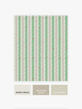 Wallpaper sample Painterly Stripe Green A4 - British product