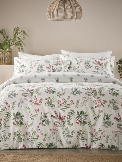 Next Vantona Natural Sprig Brushed Cotton Quilt Cover Set- Buy online at McGrocer