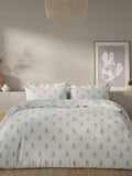 Vantona natural sprig brushed cotton quilt cover set (British brand)