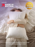 Snuggledown 2 Pack Luxury Quilted Firm Side Sleeper White Pillows (British brand)