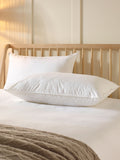 Snuggledown 2 Pack Luxury Quilted Firm Side Sleeper White Pillows (British brand)