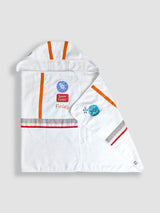 Next JoJo Maman Bébé White Personalised Space Astronaut Large Hooded Towel- Buy online at McGrocer