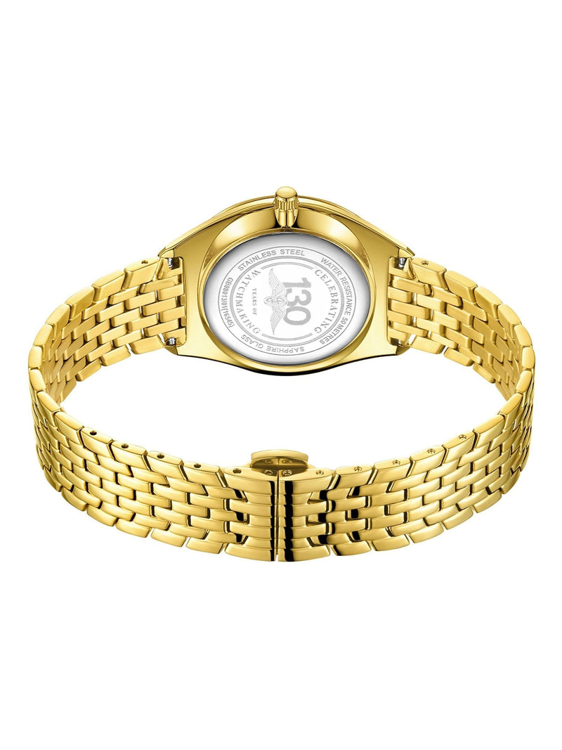 Rotary Ultra Slim gold tone bracelet watch, UK version