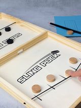 Next MenKind Brown Winning Sling Puck Wooden Table Top Game- Buy online at McGrocer