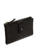 Pure Luxuries London black Zaria leather purse (British brand)