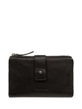 Pure Luxuries London black Zaria leather purse (British brand)
