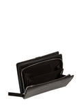 Pure Luxuries London Black Lucy Leather Purse, imported from the UK