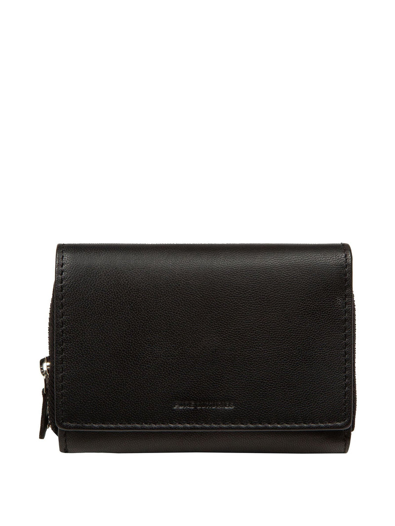 Pure Luxuries London Black Elise Leather Purse