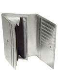 Pure Luxuries London silver Mia leather purse, UK version