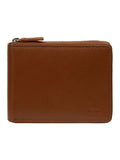 Cultured London brown leather wallet, imported from the UK