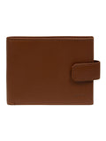 Cultured London brown Max leather wallet, UK version