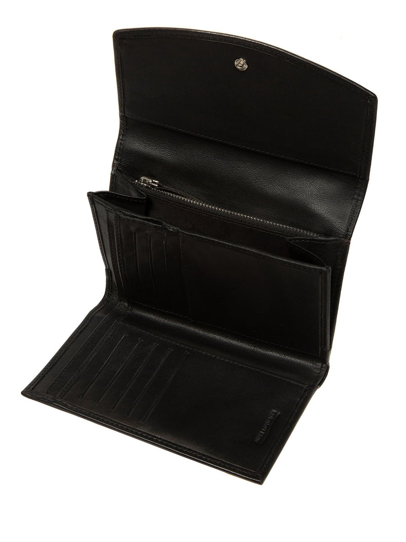 Pure Luxuries London black leather purse, UK version
