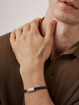 Next Bartlett Blue Flat Wrap Bracelet with Enamel Detail Men's Adjustable Bracelet 20.5cm- Buy online at McGrocer