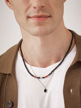 Next Bartlett London Black Waterproof Hexagon Curb Chain Statement Necklace 49-52cm- Buy online at McGrocer