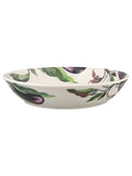 Emma Bridgewater cream aubergine flowers medium pasta bowl - British product