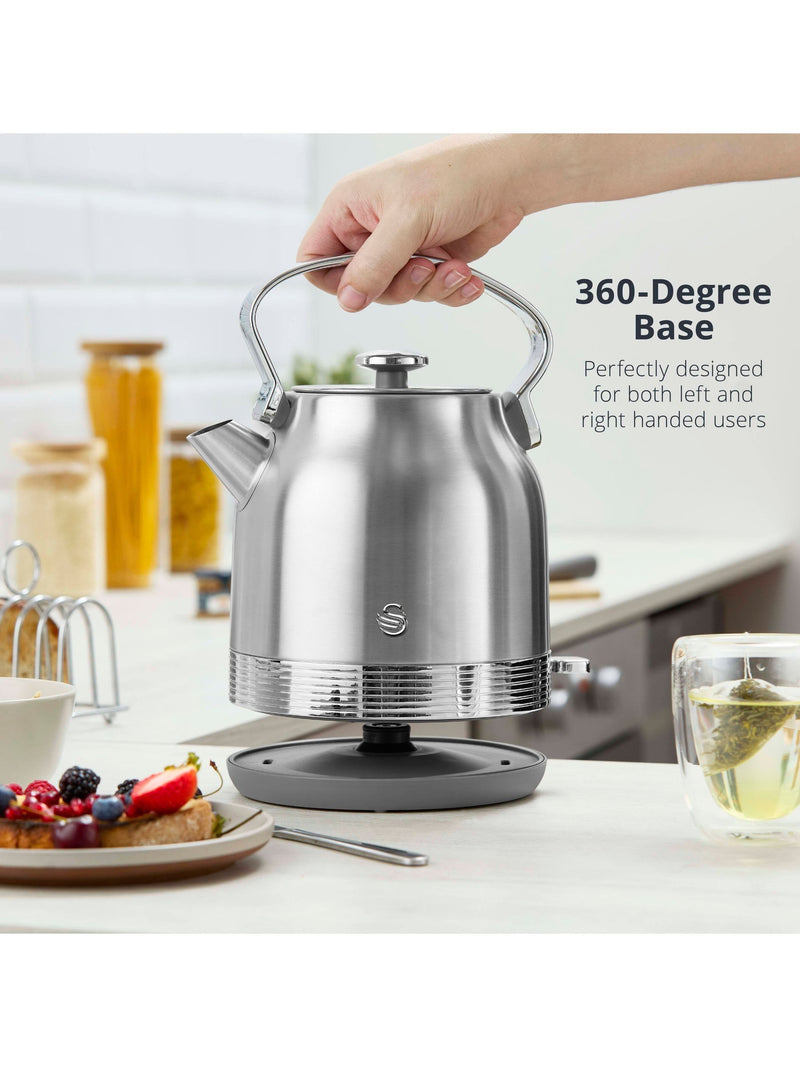 Swan Retro Traditional 1.7L electric kettle (British brand)