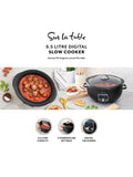 Sur La Table Black Core 6.5 Litre Digital Slow Cooker