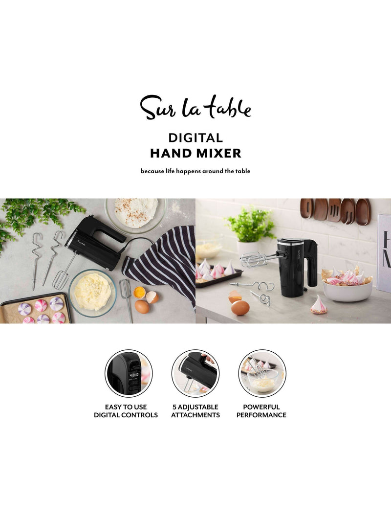 Sur La Table Black Core Digital Hand Mixer (British brand)