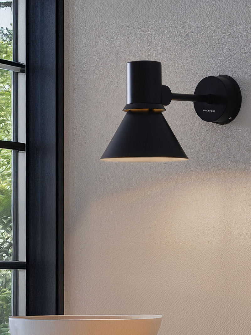 Anglepoise matte black Type 80 wall light, imported from the UK