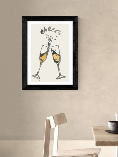 East End Prints Black Cheers II Wandkunstposter von Cartissi