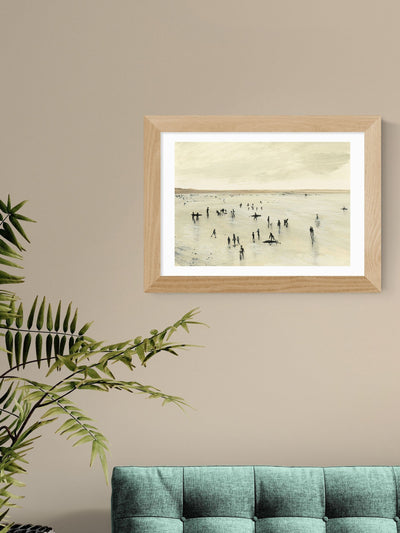 East End Prints Oak Croyde Wall Art Print