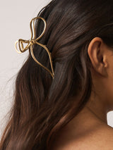 Next Gold Tone Metal Bow Claw Clip- Buy online at McGrocer