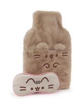 Next Pusheen Brown Novelty Hot Water Bottle with Eye Mask- Buy online at McGrocer
