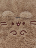 Pusheen brown hot water bottle with eye mask, UK version