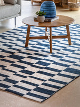 Next Gallery Home Blue Preston Jacquard Rug- Buy online at McGrocer