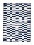 Gallery Home blue Preston jacquard rug 120x180cm (British brand)