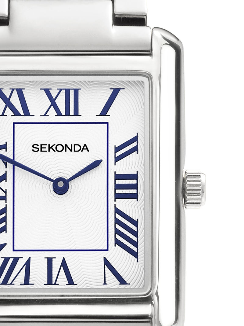 Sekonda Silver Clement analogue watch 28mm (British brand)