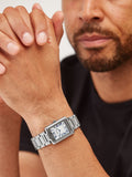 Sekonda Silver Clement Rectangular Analogue Watch 28mm